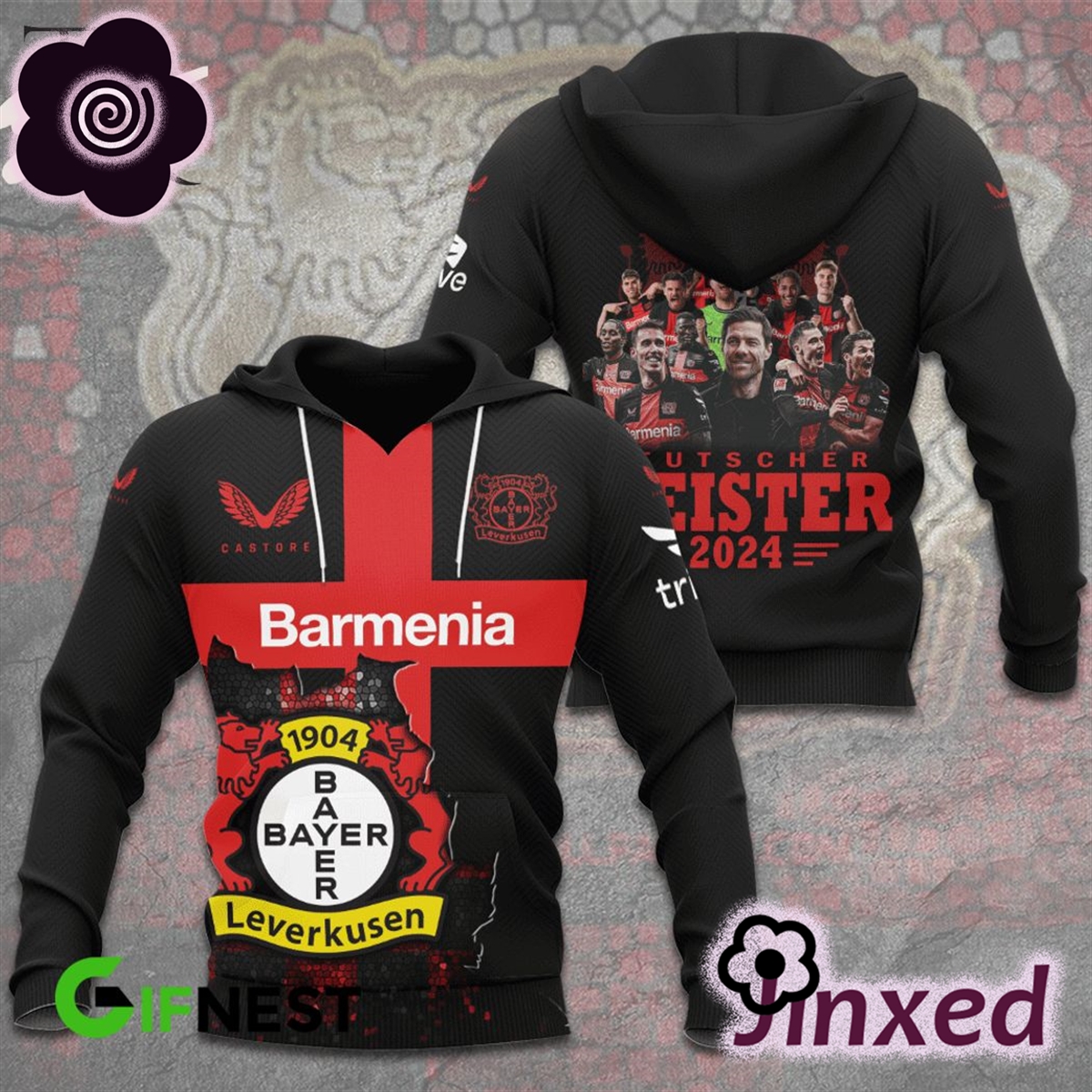 Bayer 04 Leverkusen Deutscher Meister 2024 Champions Hoodie 